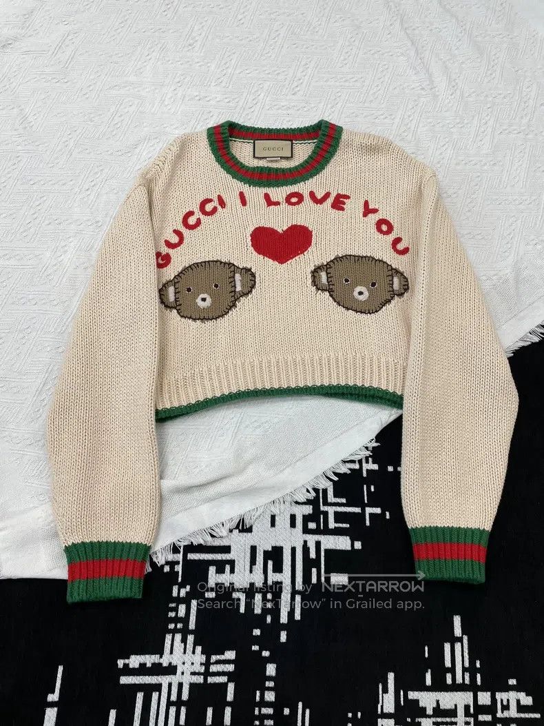 Gucci Gucci Valentine's Day Limited Love Letter Knitted Sweater Size L / US 10 / IT 46 - 1 Thumbnail