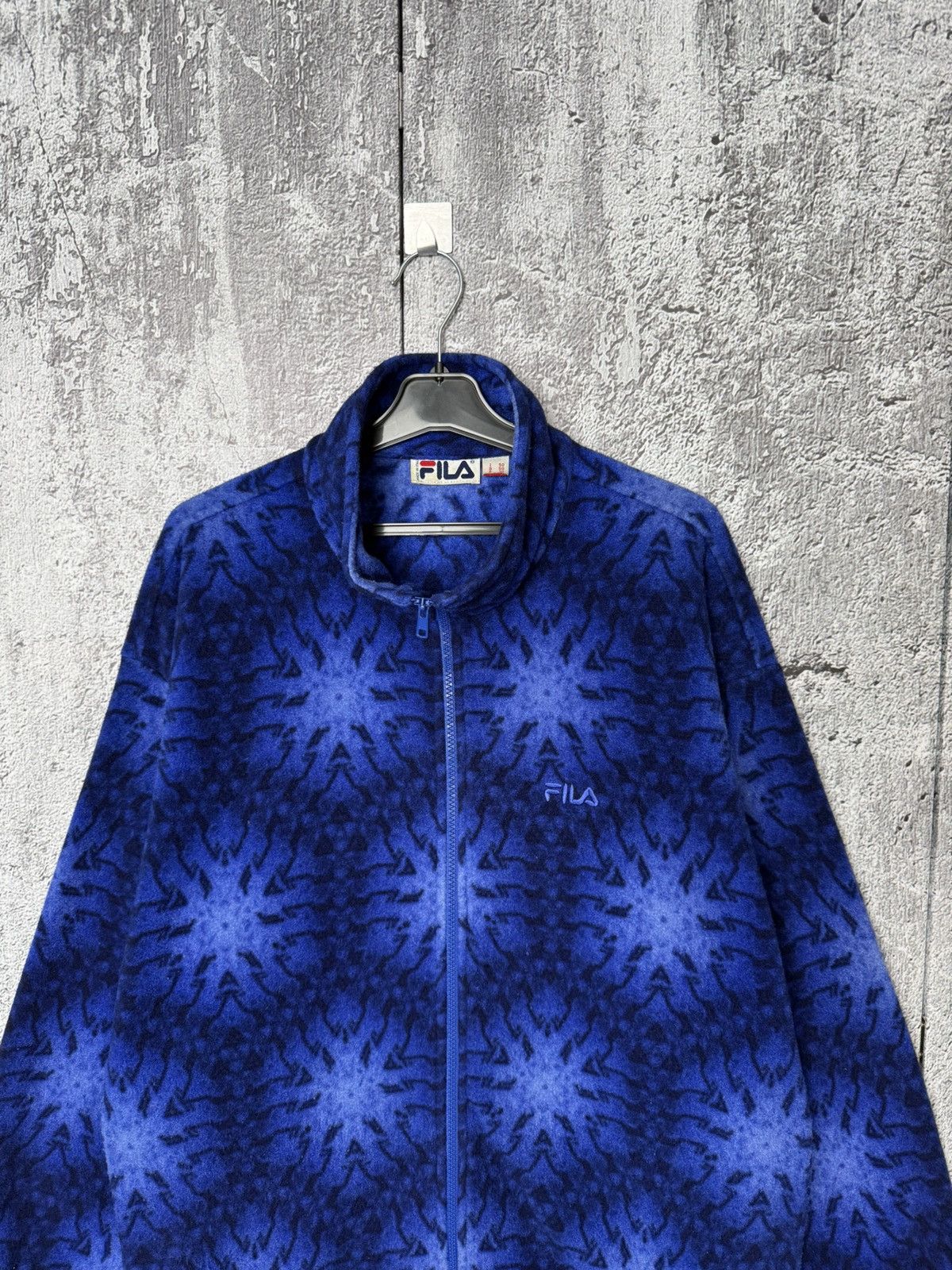 Fila Vintage FILA Abstract Pattern Fleece Jacket Made in Italy Size US L / EU 52-54 / 3 - 2 Thumbnail