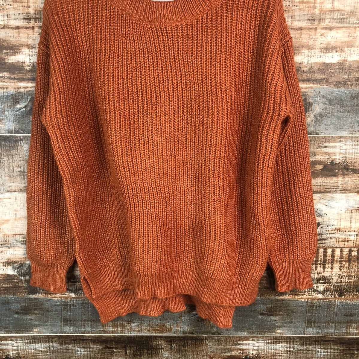 Homespun Knitwear × Japanese Brand Lepsim Orange vintage Knitwear #A2264 Size L / US 10 / IT 46 - 3 Thumbnail