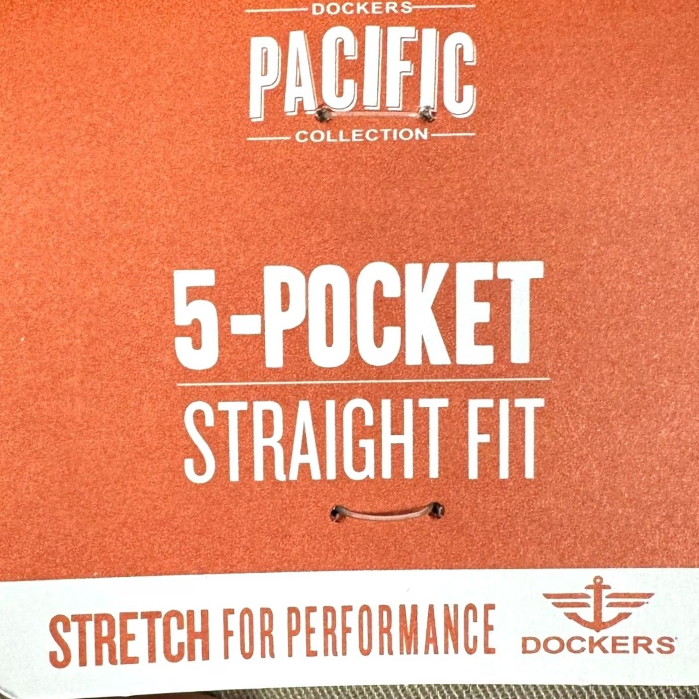 Dockers Dockers Pacific Pants Mens 38X29 Khaki Straight 5-Pocket Den​im Stretch Chino Casual Workwear Mens Regular Beige Size US 38 / EU 54 - 3 Thumbnail