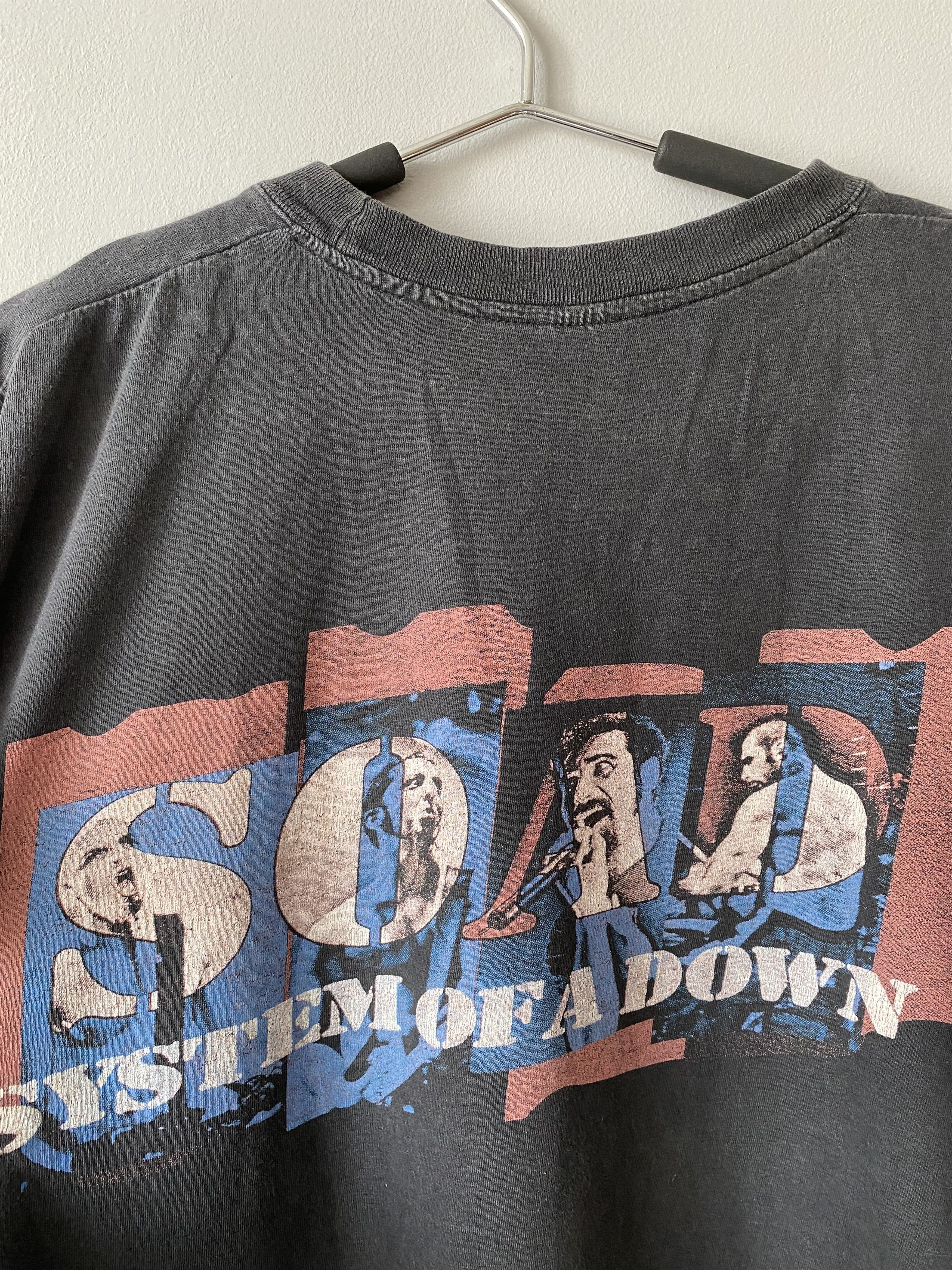 Band Tees × Vintage RARE Vintage 90s System of a Down SOAD metal t-shirt Size US M / EU 48-50 / 2 - 8 Thumbnail