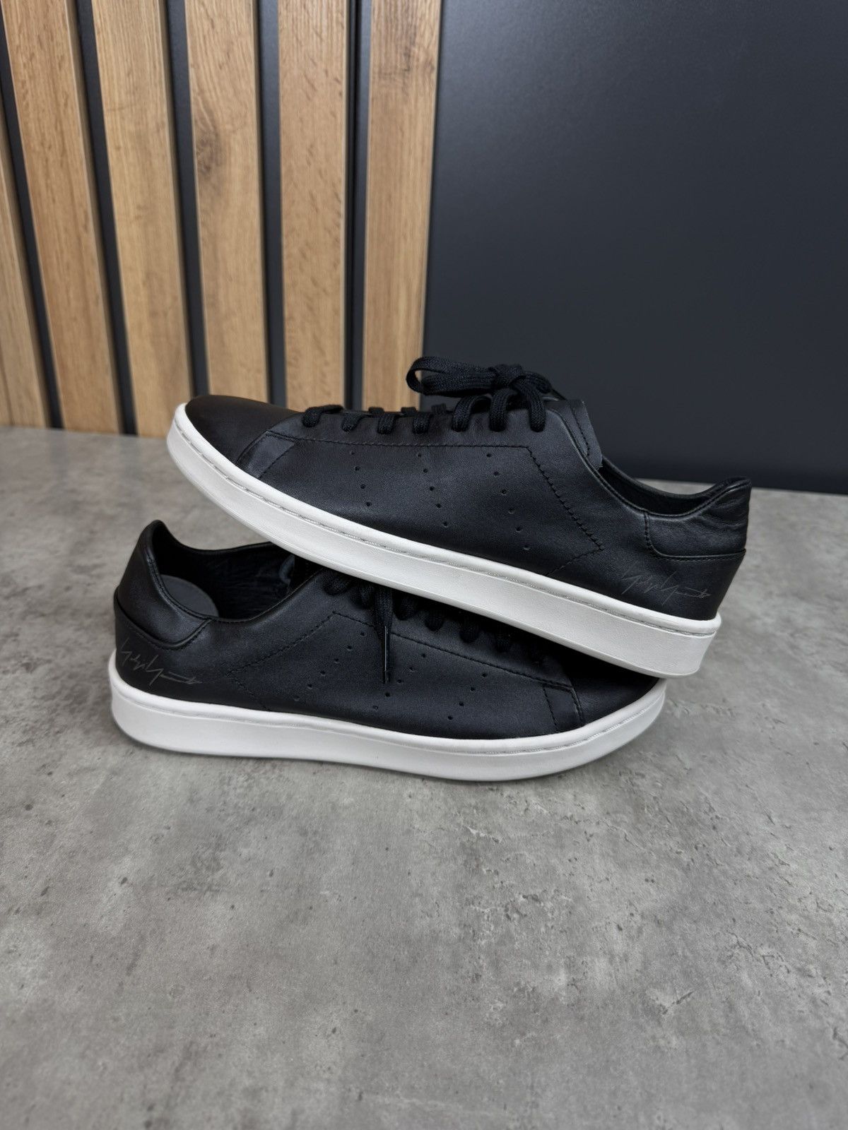 Y-3 Adidas Y-3 Stan Smith Black Size US 8 Size US 8 / EU 41 - 8 Thumbnail