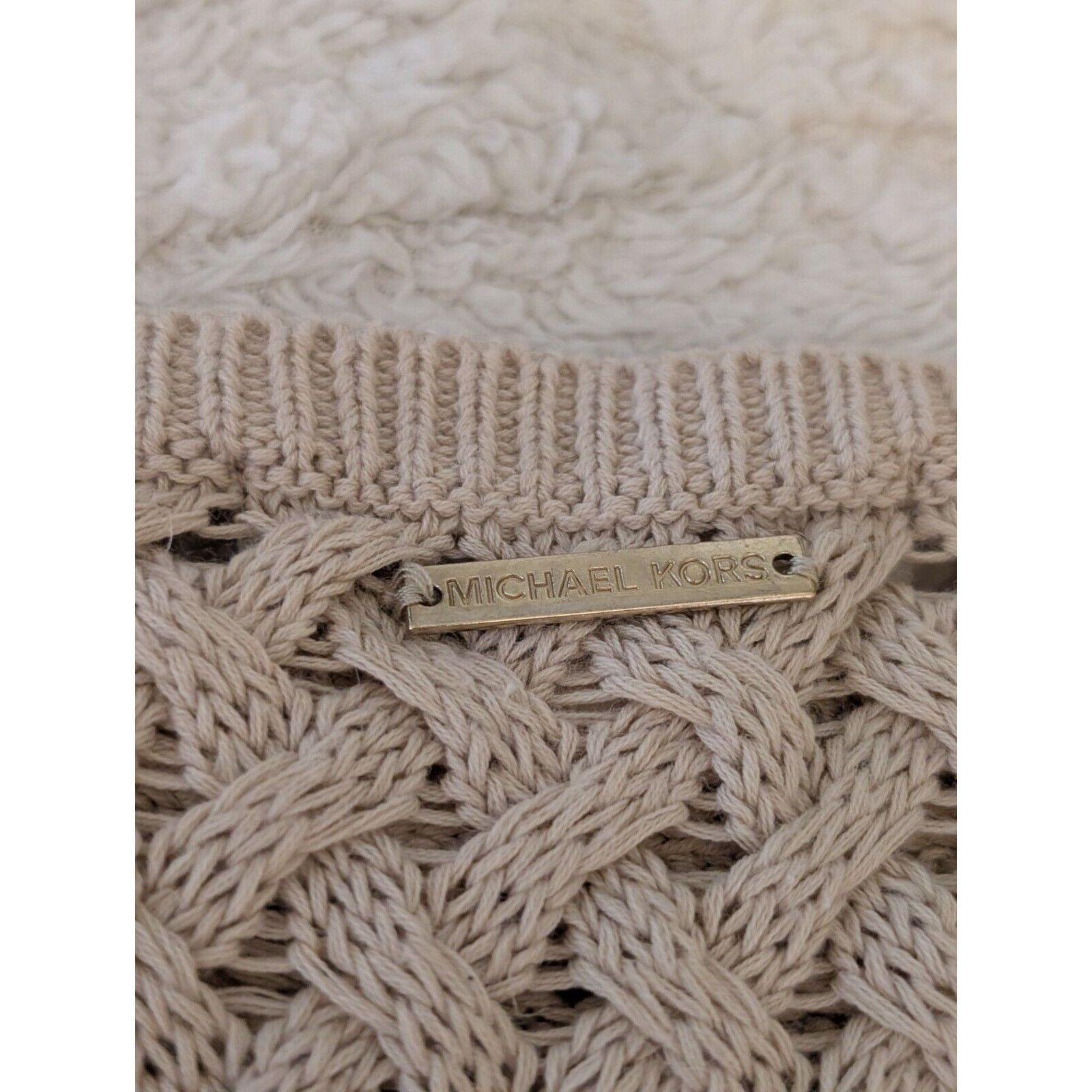 Michael Kors Michael Kors Sweater Beige Tunic Pullover Knit Womens Medium Size M / US 6-8 / IT 42-44 - 7 Thumbnail