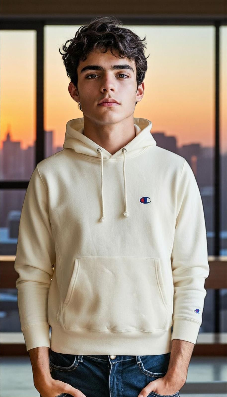 Champion Champion Men's White Hoodie Sweatshirt Size US XS / EU 42 / 0 - 1 Thumbnail