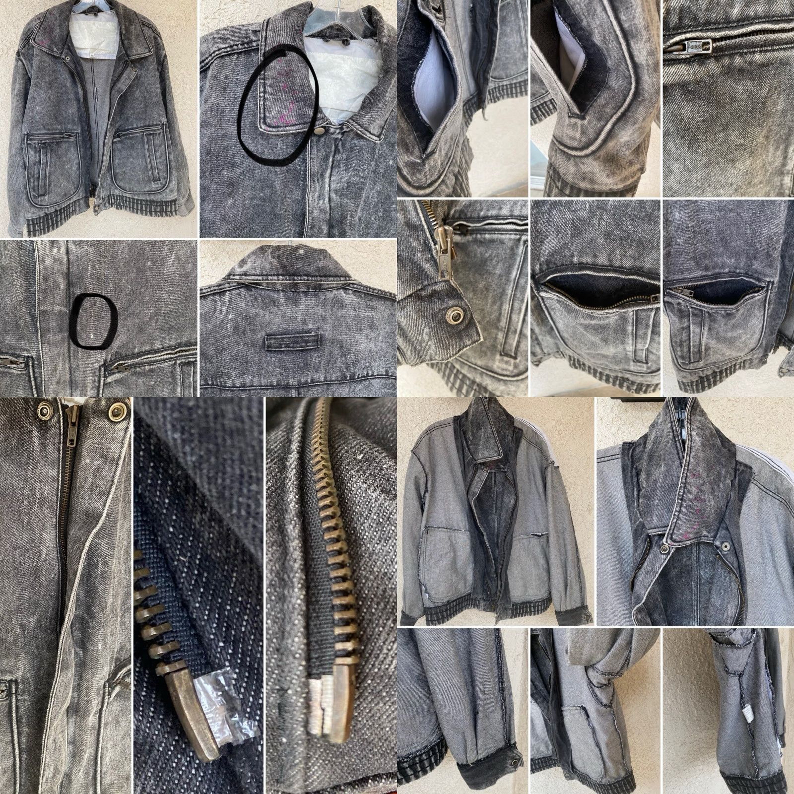 Denime VINTAGE WPL 7720 Denim Jacket Grunge 1990s Black Size L Mens Size US L / EU 52-54 / 3 - 9 Thumbnail
