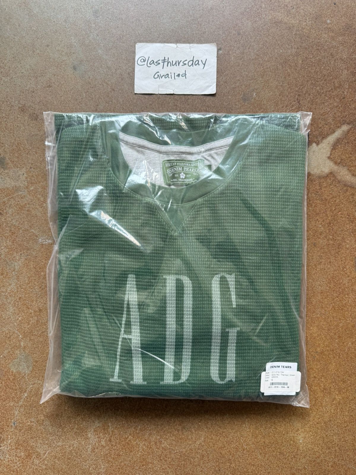 DENIM TEARS Denim Tears ADG Inc. Thermal Green Medium Size US M / EU 48-50 / 2 - 3 Thumbnail