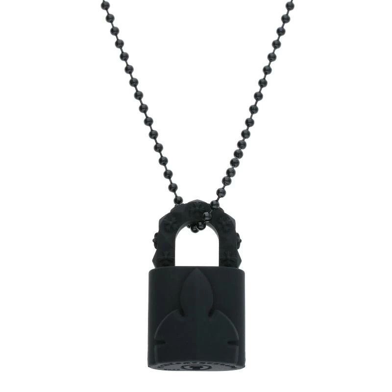 Chrome Hearts Chrome Hearts Rubber Padlock Necklace Size ONE SIZE - 1 Thumbnail