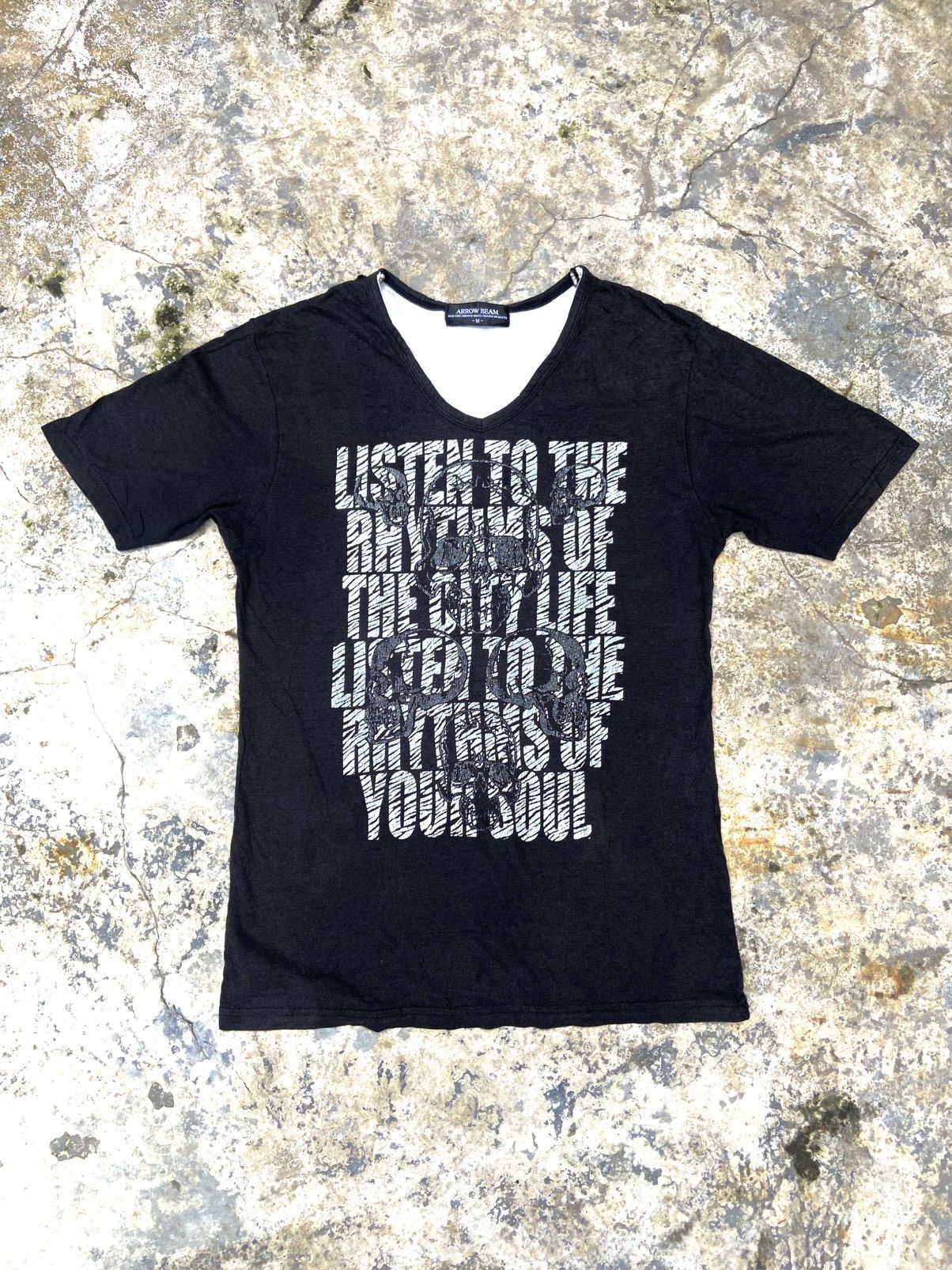 Hysteric Glamour 2000s arrow beam double layer skulls t-shirt Size US S / EU 44-46 / 1 - 2 Thumbnail