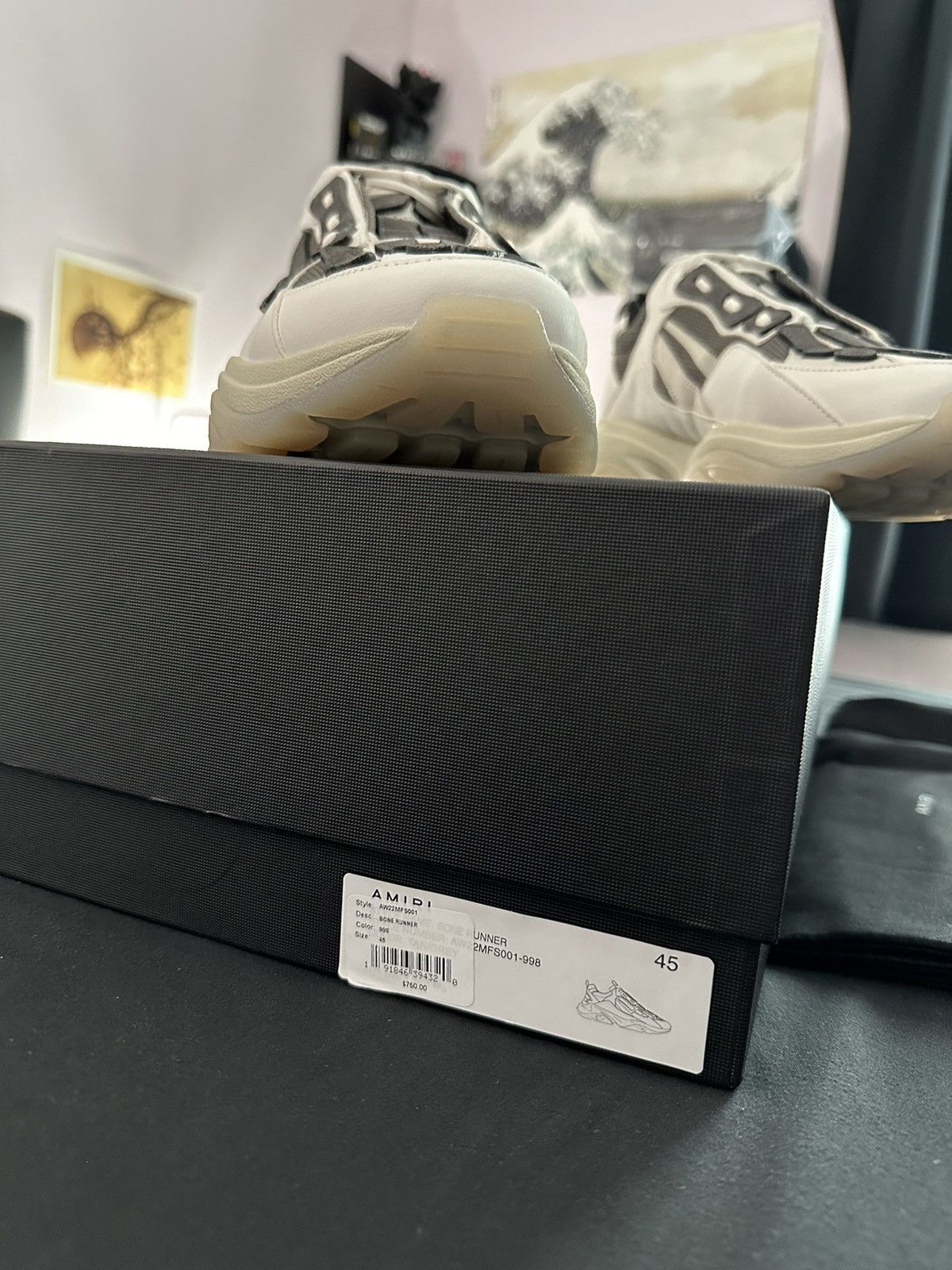 Amiri Amiri Tan Grey Bone Runner Size US 12 / EU 45 - 10 Thumbnail
