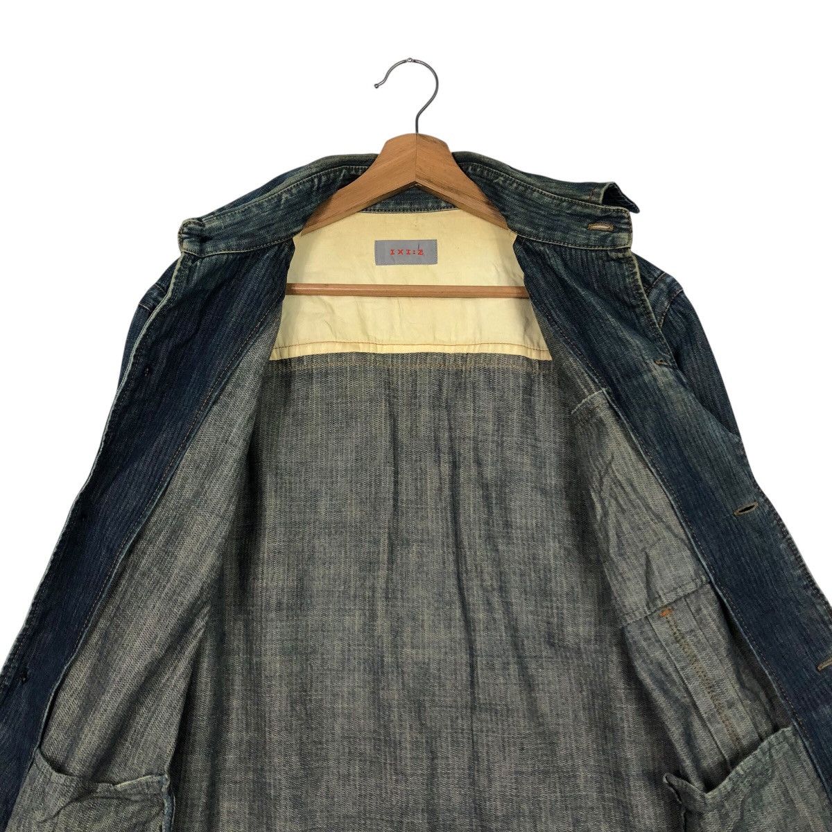 Japanese Brand 📌Vintage Chore Work Denim Jacket IXI:Z Japan Issey Miyake Size US M / EU 48-50 / 2 - 15 Thumbnail