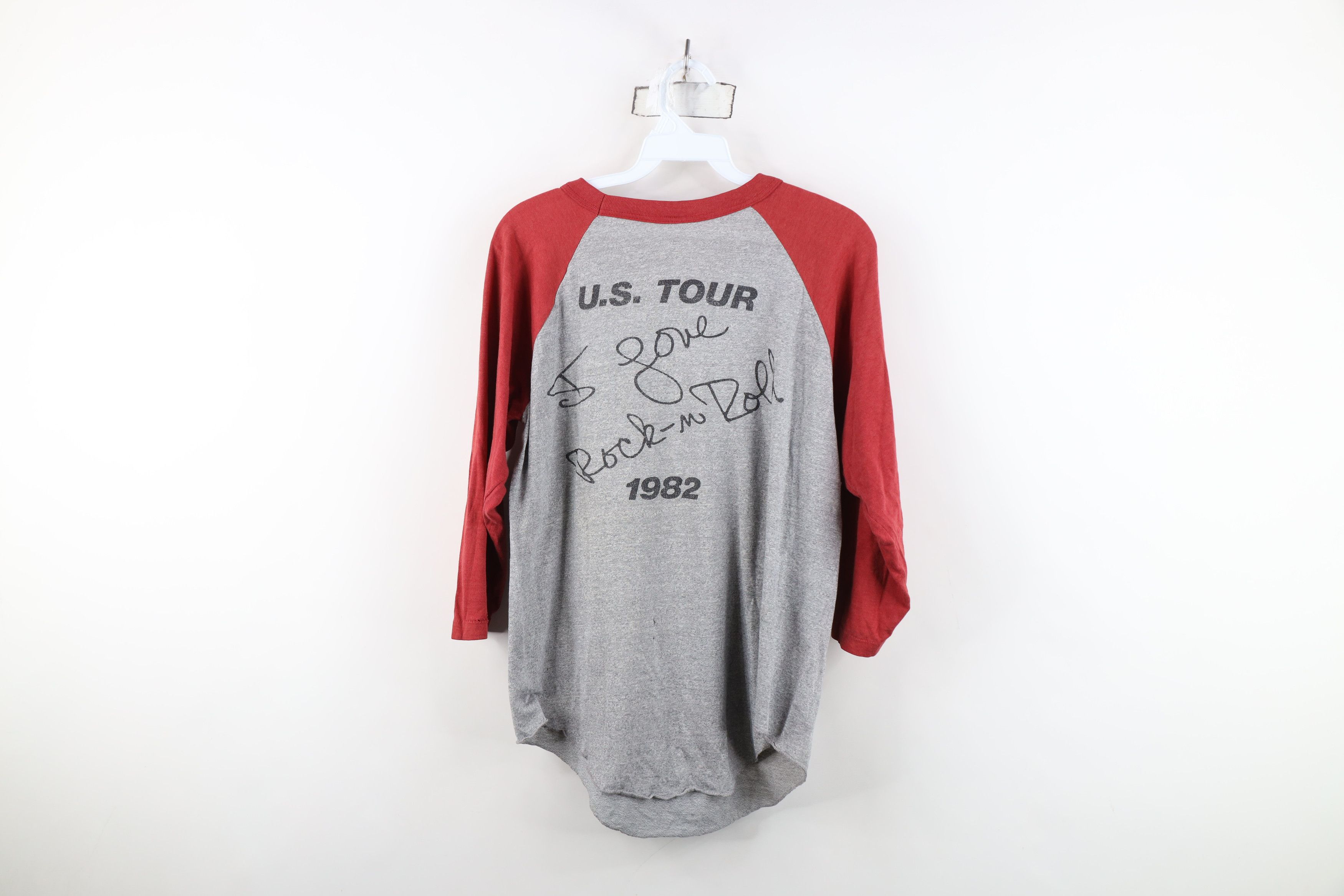 Vintage Vintage 80s Joan Jett & The Blackhearts Band Raglan T-Shirt Size US L / EU 52-54 / 3 - 12 Thumbnail