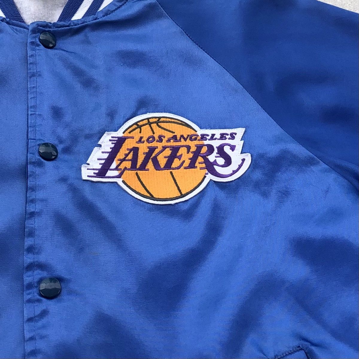 Vintage Vintage 80s NBA Logo LA LAKERS Satin Varsity Jacket USA 🇺🇸 Size US M / EU 48-50 / 2 - 5 Thumbnail