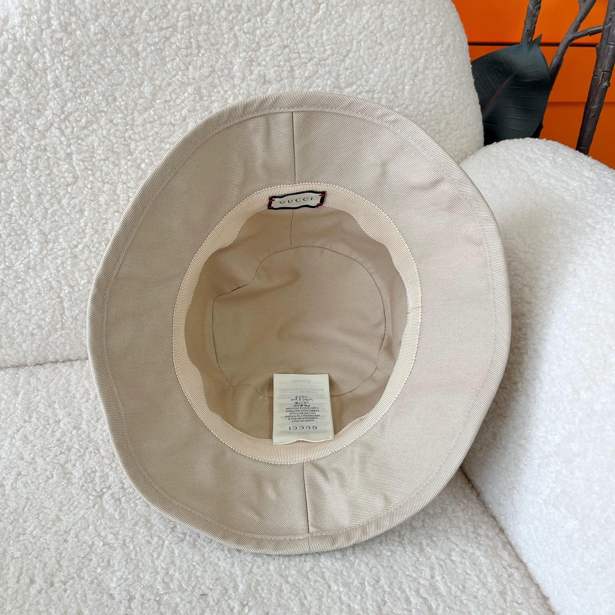 Gucci Gucci Khaki Bucket Hat L (59cm) Size ONE SIZE - 6 Thumbnail