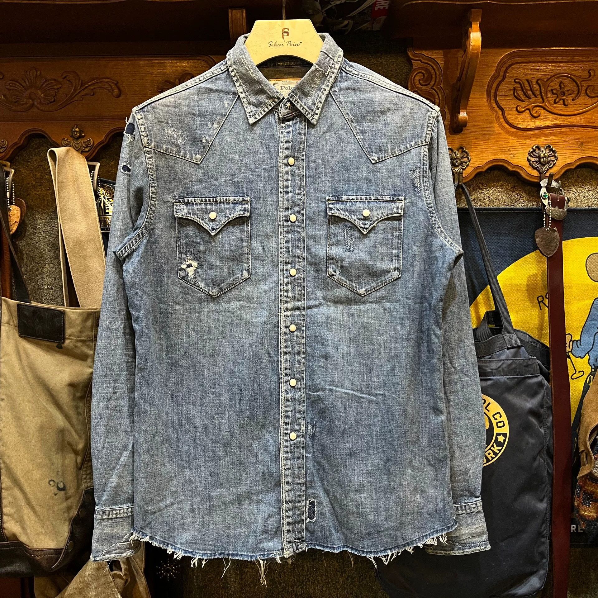 RRL Ralph Lauren Ralph Lauren RRL Distressed Cowboy Shirt Size US M / EU 48-50 / 2 - 1 Thumbnail