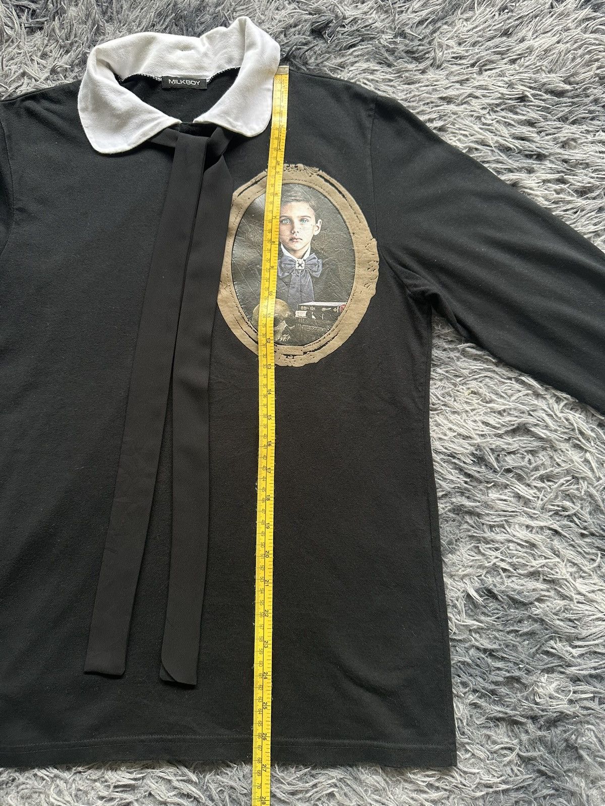 Japanese Brand AW19 Milkboy '' Forbidden Milkboy'' polo long sleeve Size US M / EU 48-50 / 2 - 5 Thumbnail