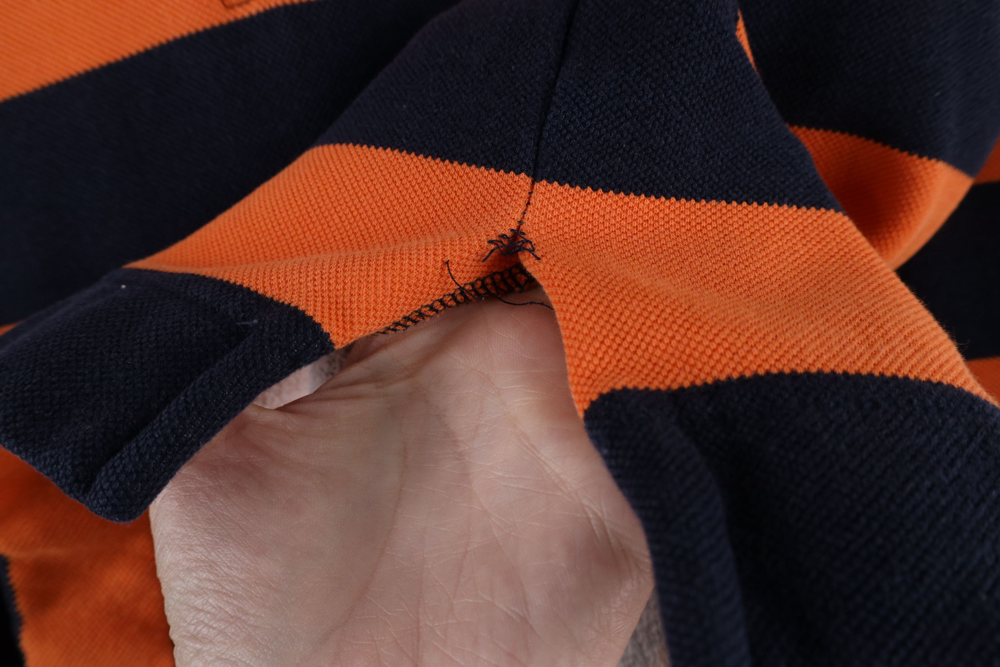Ralph Lauren × Vintage Vintage 90s Ralph Lauren Striped Half Zip Sweatshirt USA Size M / US 6-8 / IT 42-44 - 6 Thumbnail