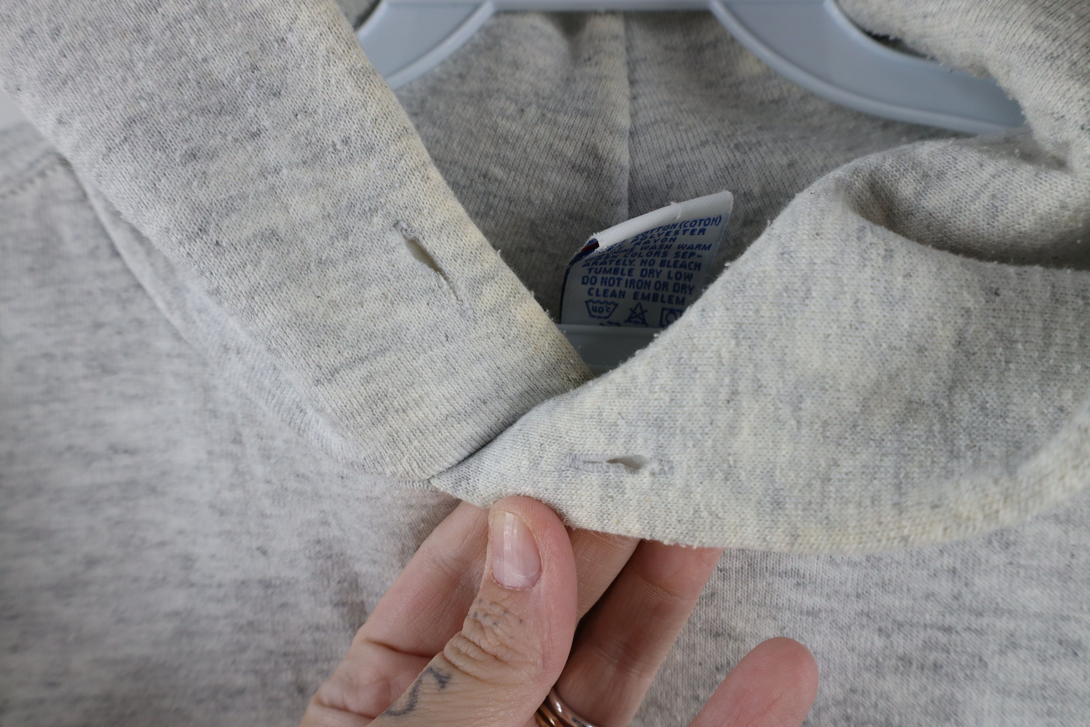 Russell Athletic × Vintage Vintage 90s Russell Athletic Blank Hoodie Sweatshirt USA Size US L / EU 52-54 / 3 - 10 Thumbnail