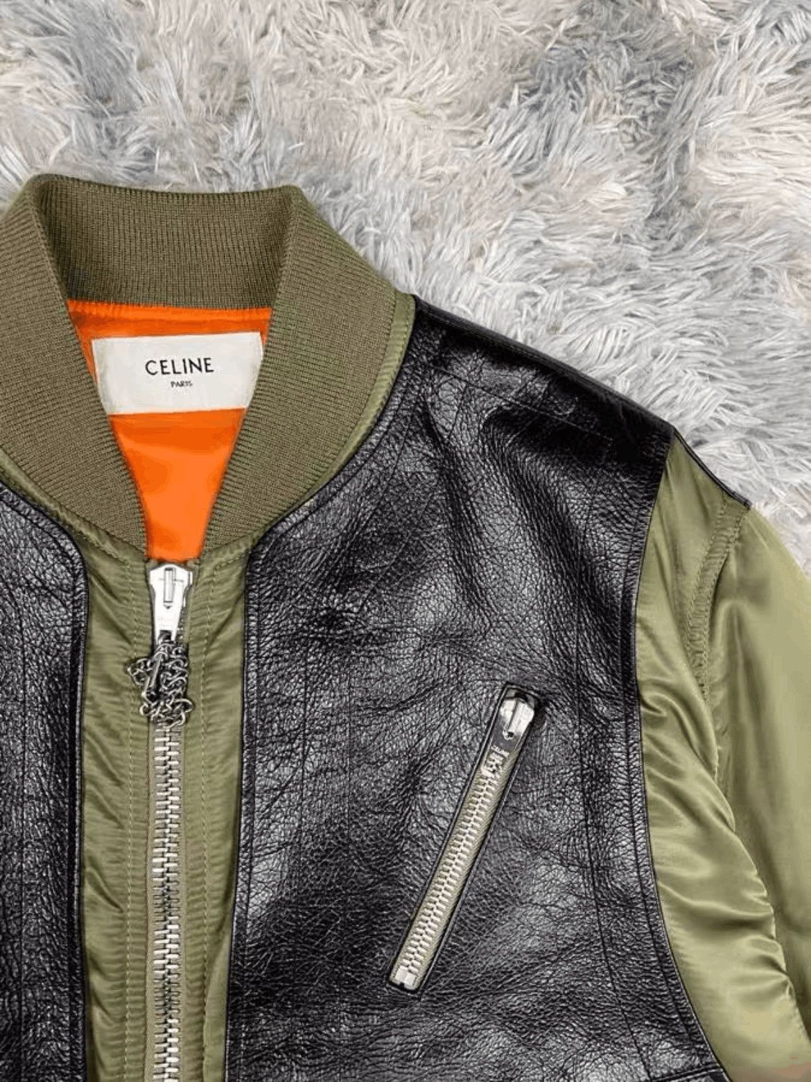 Celine Sz 48 Celine 22AW Leather Joint Bomber Size US M / EU 48-50 / 2 - 2 Thumbnail