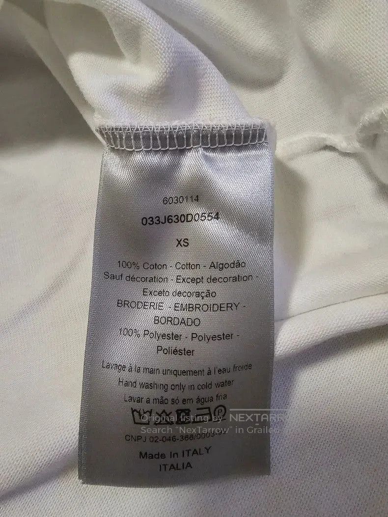 Dior Dior White Bee Short Sleeve T. Size US XS / EU 42 / 0 - 6 Thumbnail