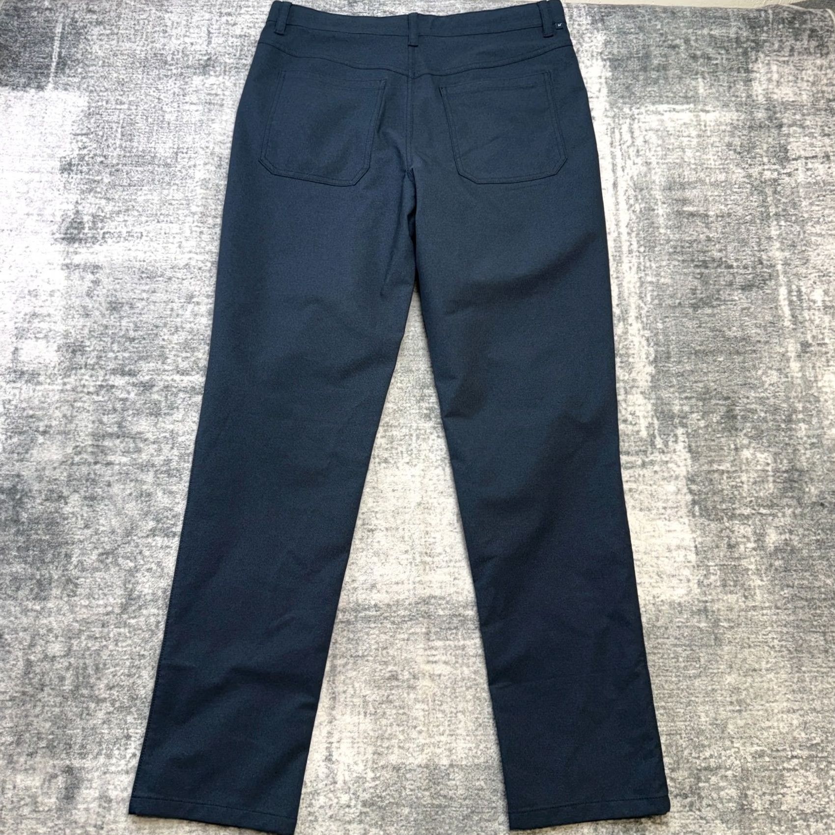 Vintage Ministry of Supply Kinetic Pants Mens 34 Blue 5-Pocket Tech Performance Commute Pants Size US 34 / EU 50 - 5 Thumbnail