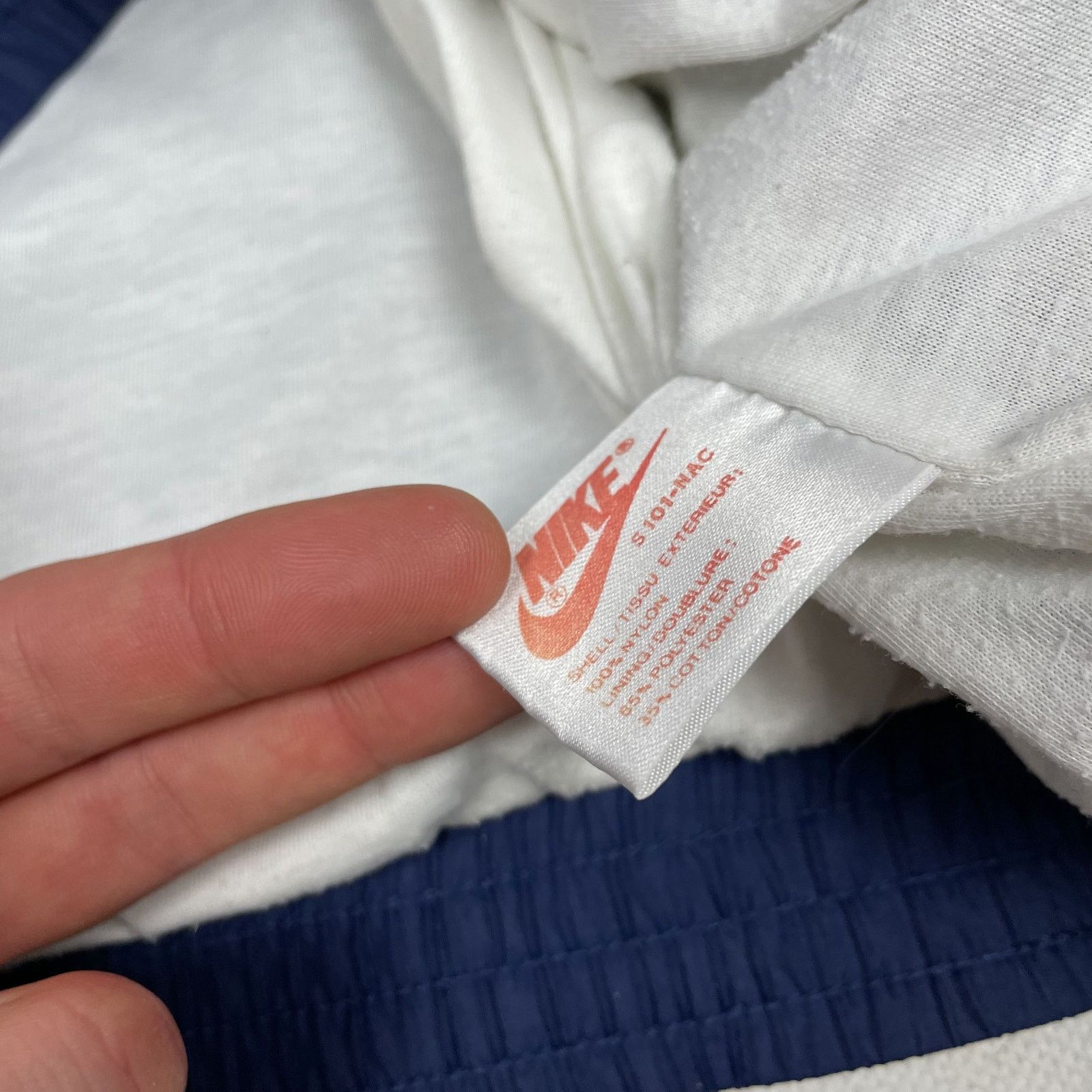 Nike × Vintage Nike Men's Blue Swoosh Long Sleeve Full Zip Track Jacket M Size US M / EU 48-50 / 2 - 10 Thumbnail