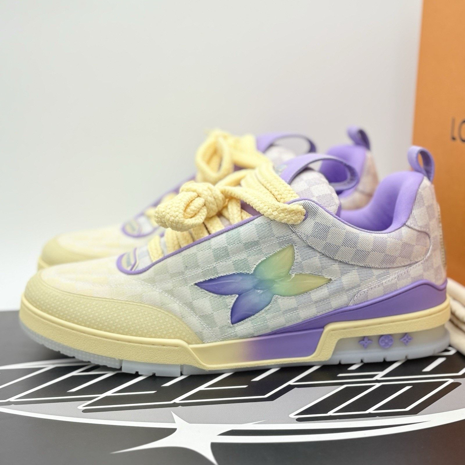 Louis Vuitton (13-13.5 US) Louis Vuitton Skate ' Gradient Purple ' | NEW! Size US 13 / EU 46 - 1 Thumbnail
