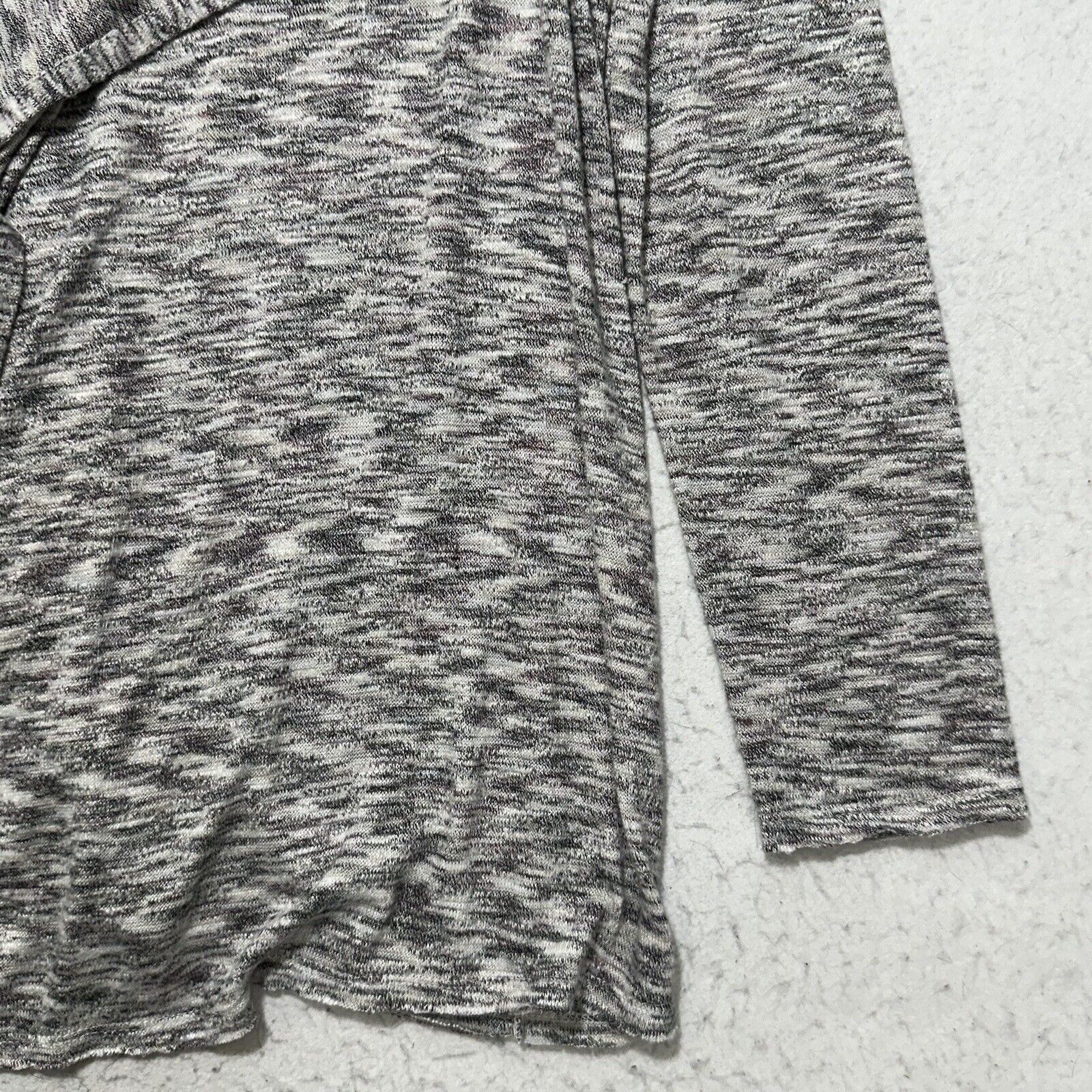 Other Knox Rose Large Waterfall Cardigan Duster Sweater Gray Size L / US 10 / IT 46 - 6 Thumbnail