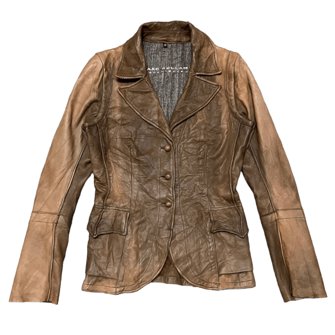 Isaac Sellam Experience Isaac Sellam Experience Lambskin Leather Jacket Size S / US 4 / IT 40 - 1 Thumbnail
