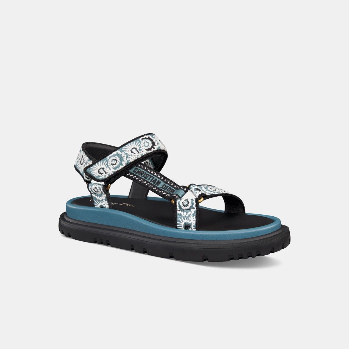 Dior o1bcso1str0225 D-Wave Sandal in Denim Blue Size US 6 / IT 36 - 2 Thumbnail