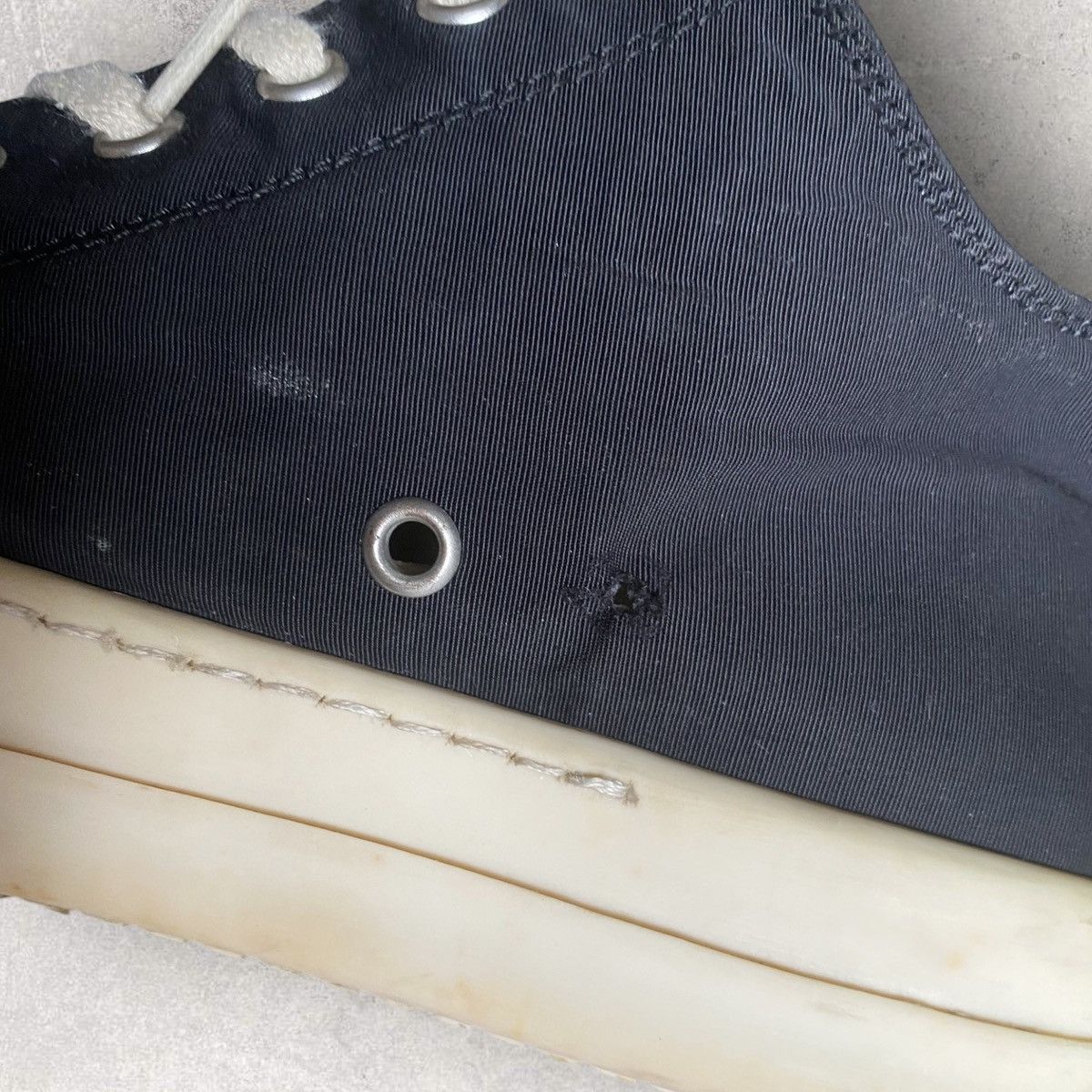 Rick Owens Canvas Ramones Low Top Size US 9 / IT 39 - 9 Thumbnail