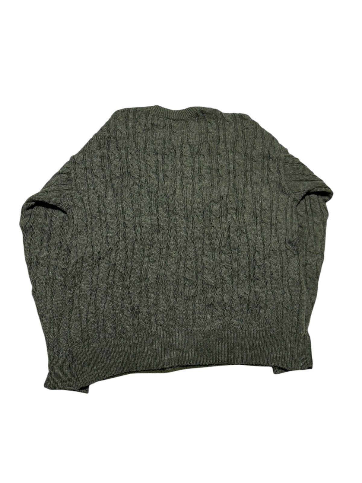 Lacoste 80s Vintage Lacoste Cable Knit Wool Sweater jumper Size US XL / EU 56 / 4 - 3 Thumbnail