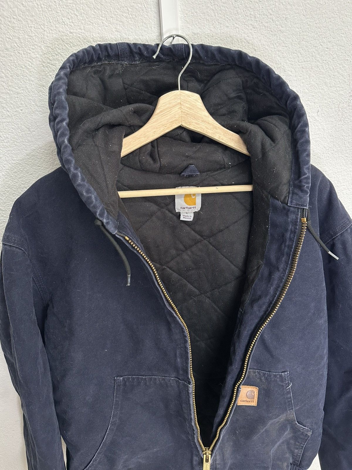 Carhartt Carhartt Navy Hooded Jacket Size US L / EU 52-54 / 3 - 3 Thumbnail