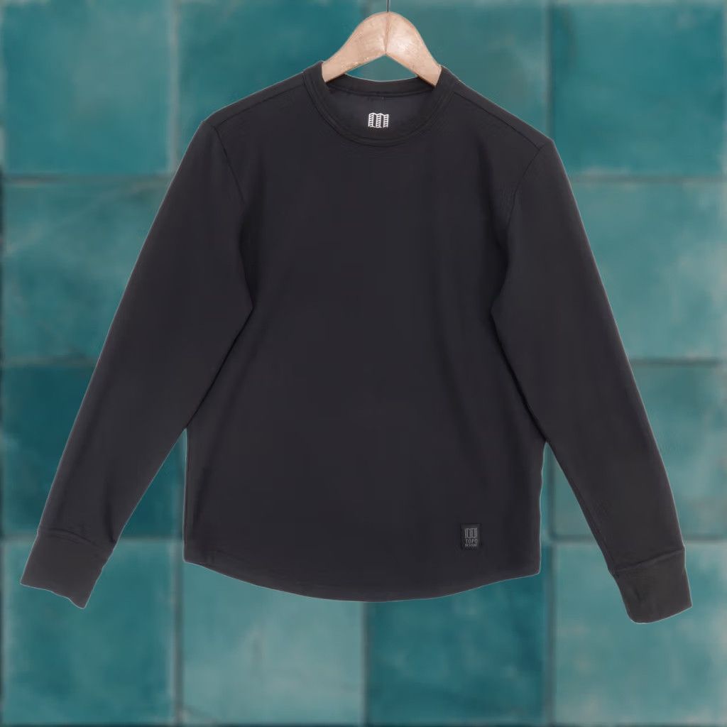 Topo Designs Topo Designs Sweatshirt Men S Black Lightweight Crew Long Sleeve Pullover Shirt Vintage No Size US S / EU 44-46 / 1 - 1 Thumbnail