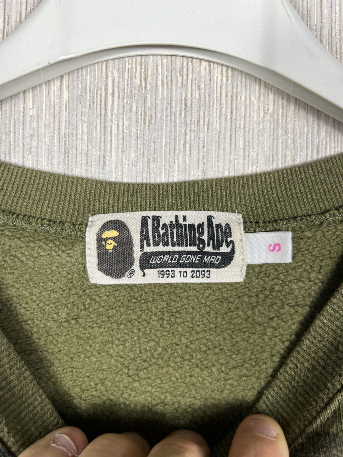 Bape Bape y2k OG 1st camo pattern fullprint head logo sweatshirt Size US S / EU 44-46 / 1 - 10 Thumbnail