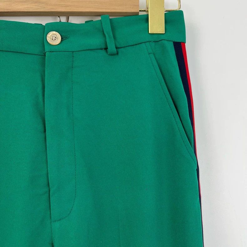 Gucci Gucci Side red and green striped wide-leg suit pants 2504-N Size 25" / US 0 / IT 36 - 3 Thumbnail