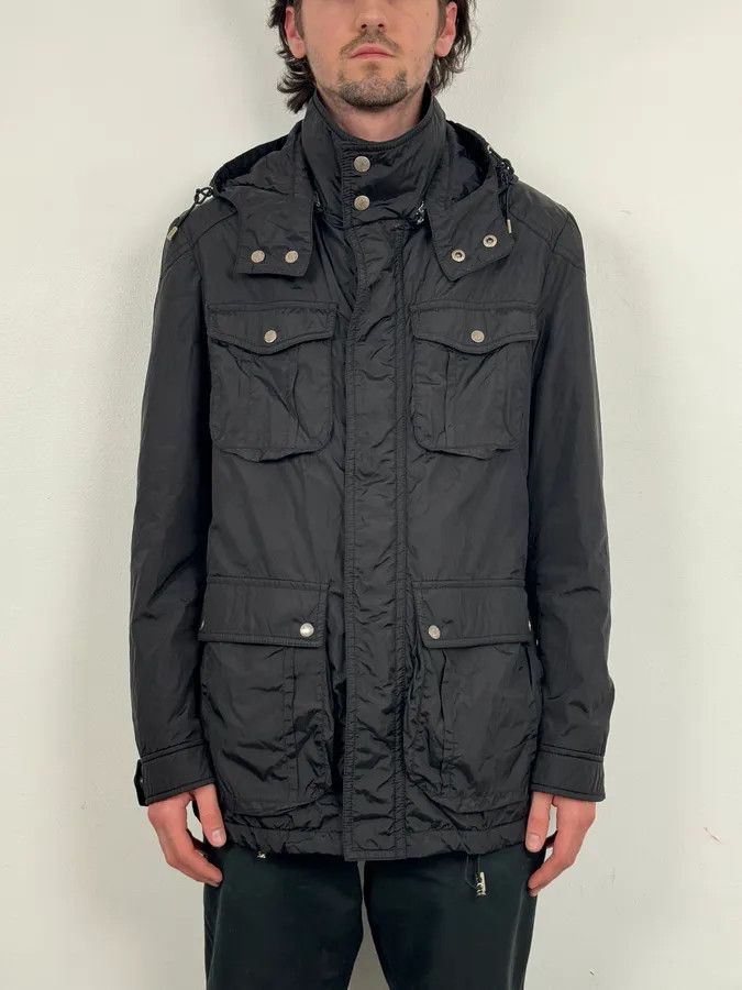 Gucci AW2013 Gucci Black Long Windbreaker Hooded Jacket Size US M / EU 48-50 / 2 - 2 Thumbnail