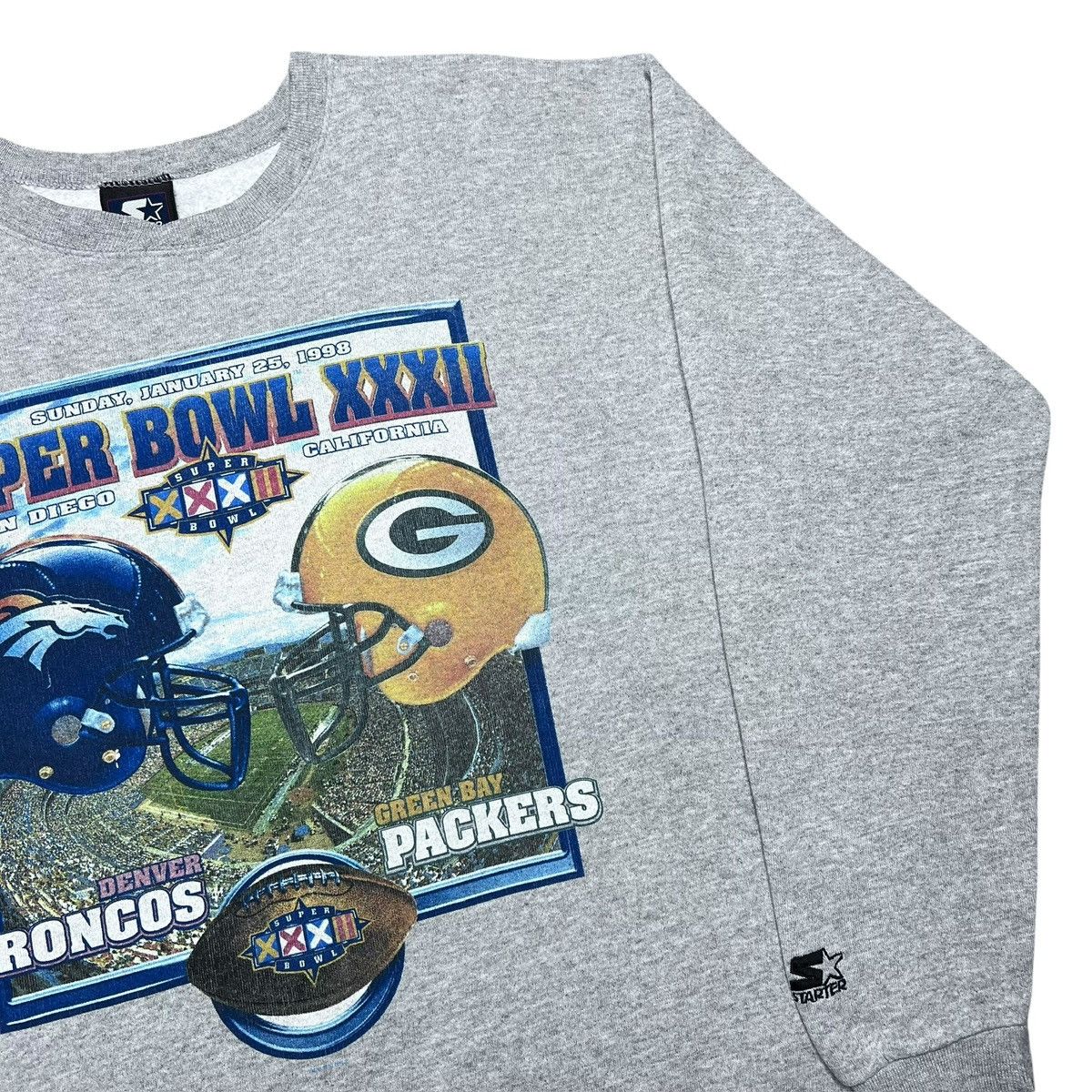Starter 1998 NFL Denver Broncos Green Bay Packers Starter Sweatshirt Size US L / EU 52-54 / 3 - 16 Thumbnail