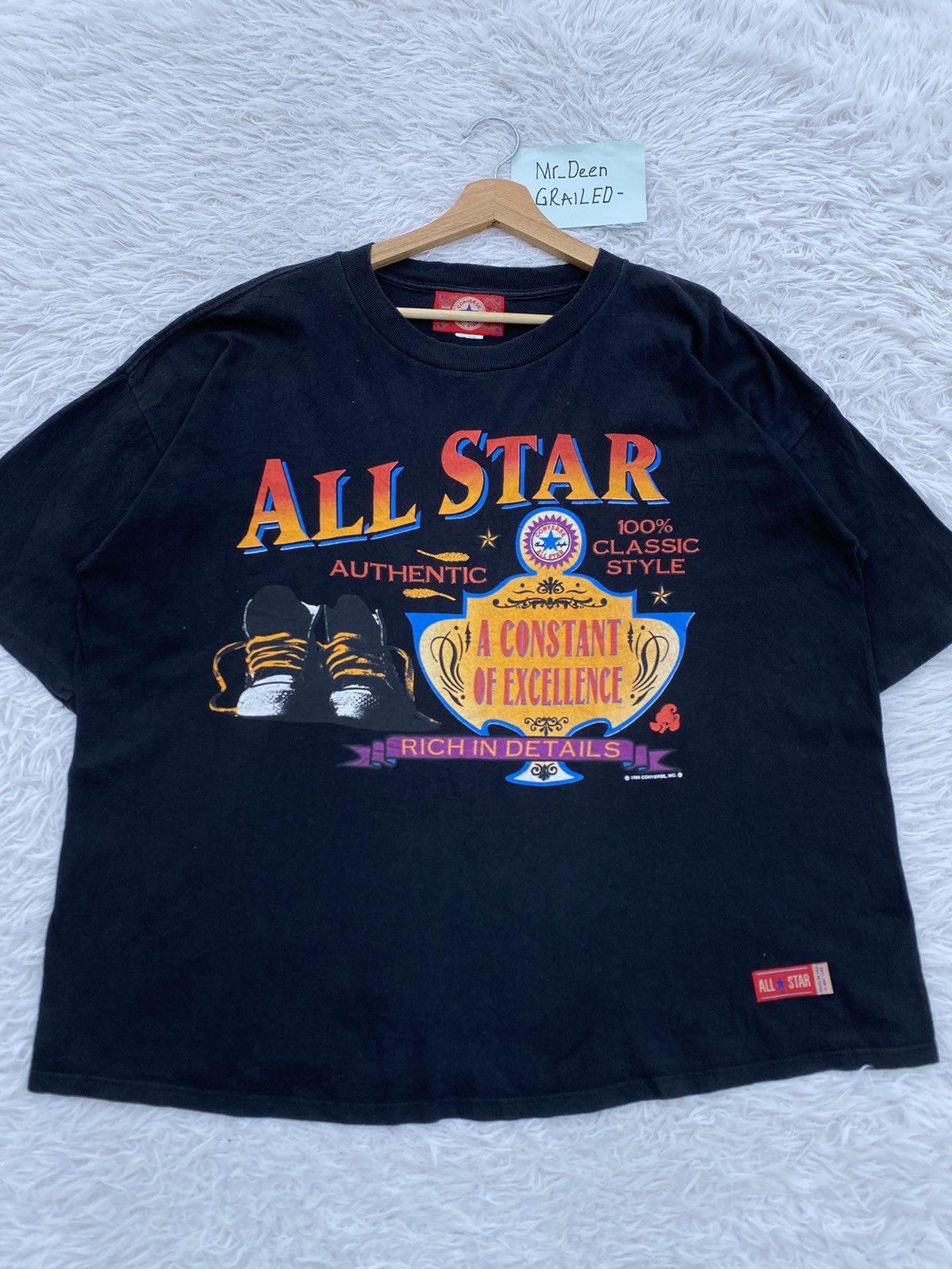Converse Rare Vintage Converse 1994 All Star Tshirt Size US L / EU 52-54 / 3 - 3 Thumbnail