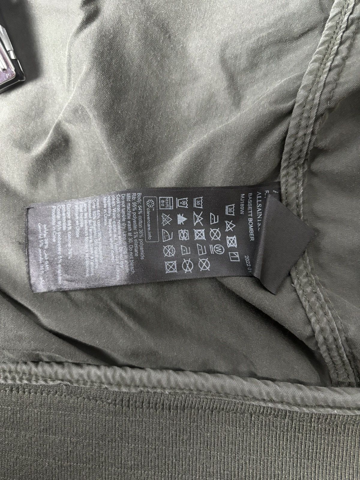 Allsaints Allsaints Bassett Light Olive Bomber Jacket fits L-XL Size US XXL / EU 58 / 5 - 7 Thumbnail