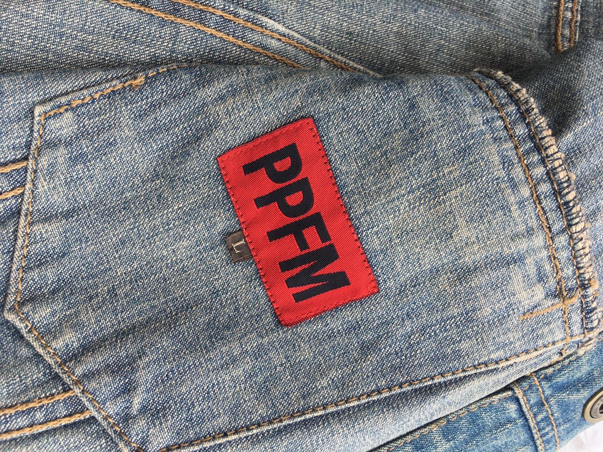 Japanese Brand Rare Vintage PPFM Denim Jacket Size US L / EU 52-54 / 3 - 19 Thumbnail