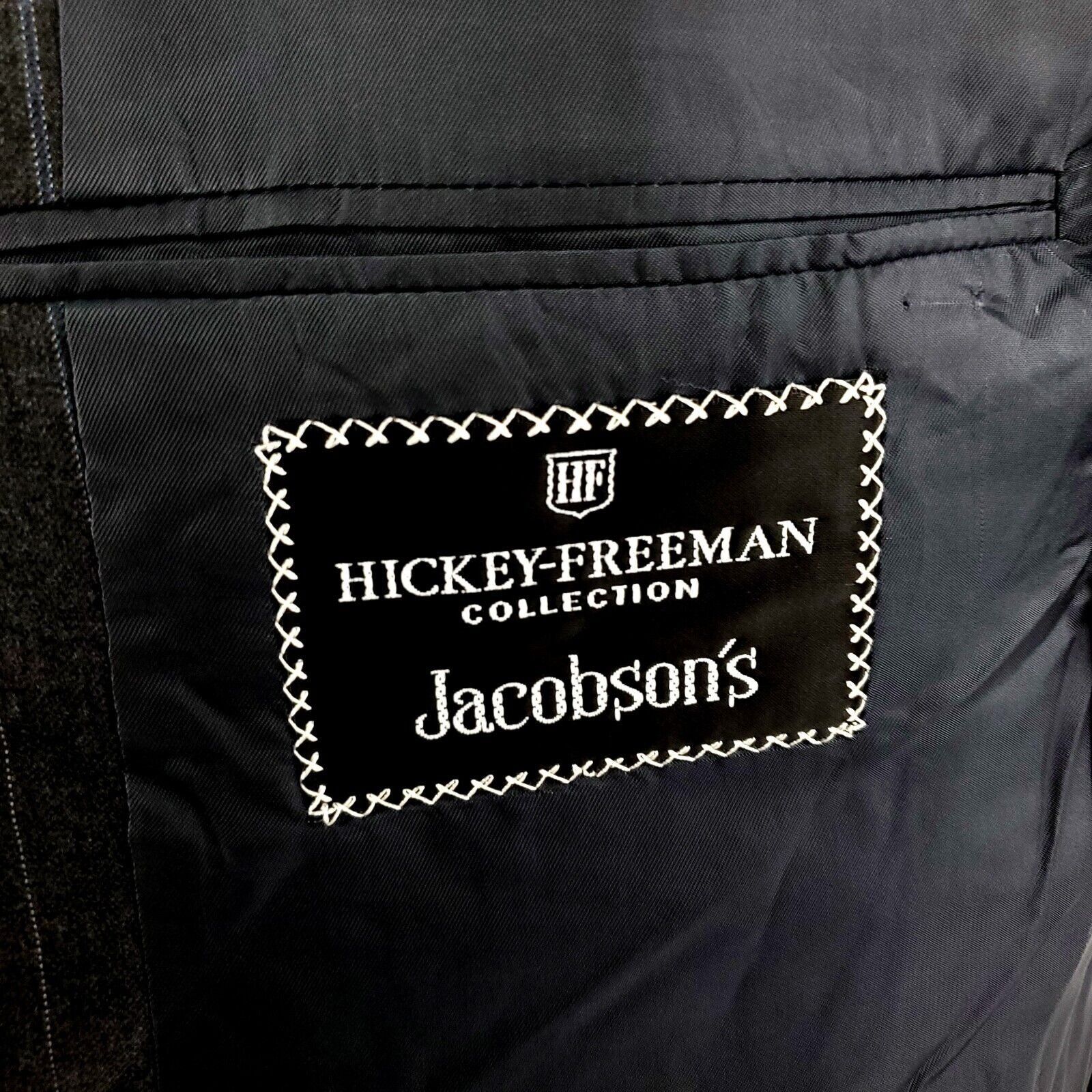 Hickey Freeman Hickey Freeman Loro Piana Super 120s Wool 2 Button Suit Jack Size 40R - 7 Thumbnail