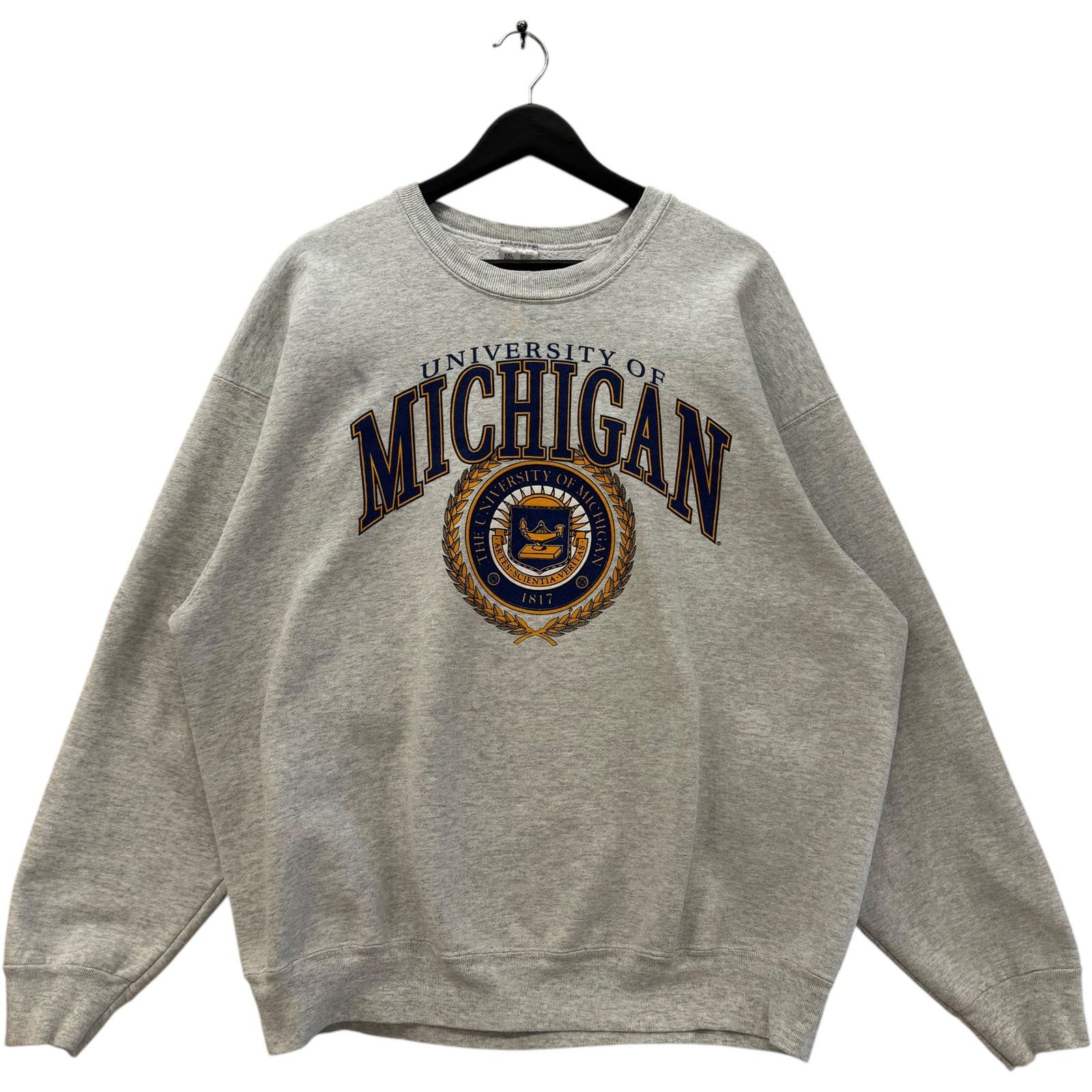 Fruit Of The Loom Vintage University Of Michigan Logo Crewneck XXL Size US XXL / EU 58 / 5 - 1 Thumbnail