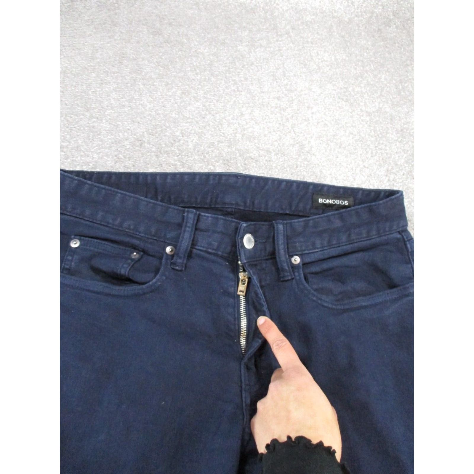 Bonobos BONOBOS Jeans Mens Slim Fit Denim 31X29 Dark Blue Tapered Size US 31 - 5 Thumbnail