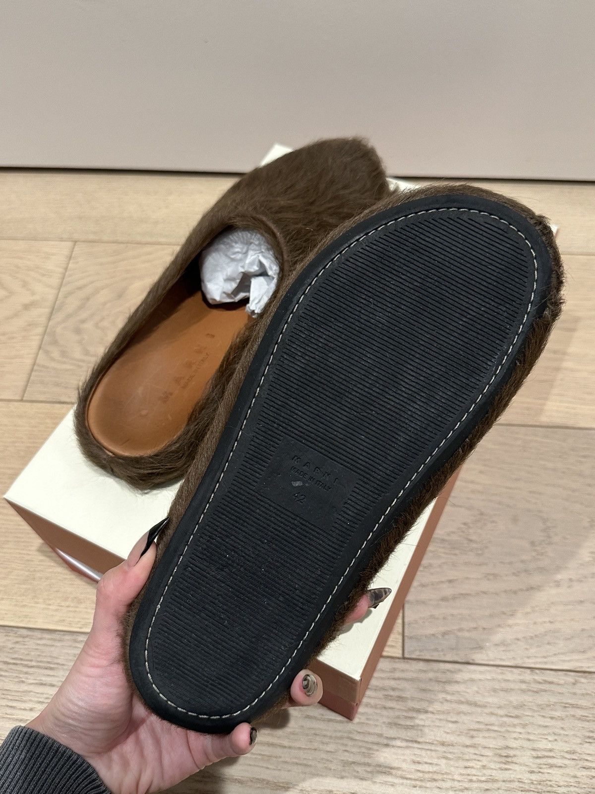 Marni Marni Brown Fussbett Sabot Slip On Size US 9 / EU 42 - 4 Thumbnail