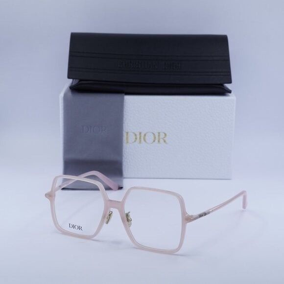 Dior New Dior MINI CD O S7F 4000 Eyeglasses - Shiny Pink Frame | Grailed