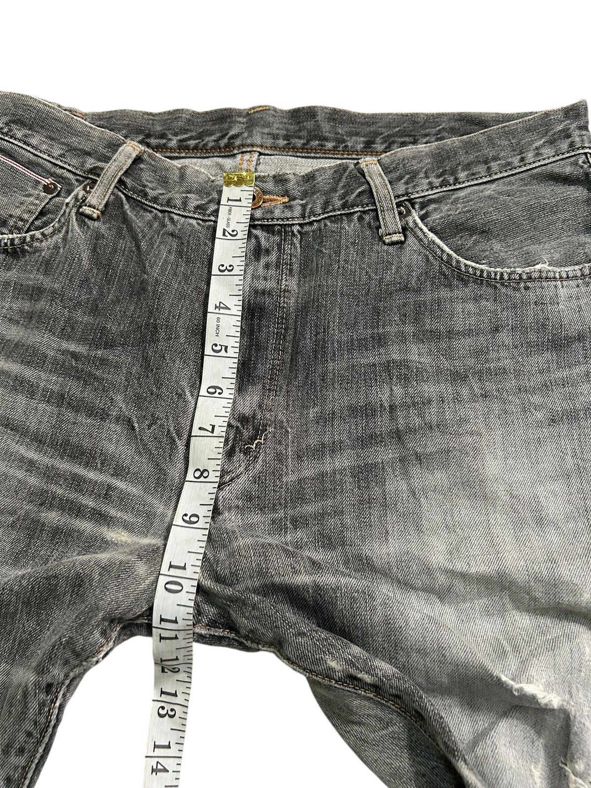 Japanese Brand × Kapital × Vintage Edwin Selvedge Vintage Distressed Denim Jeans Size US 35 - 20 Thumbnail