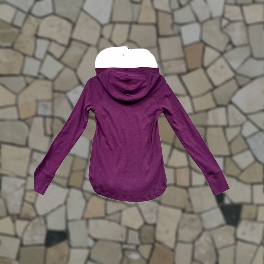 Eddie Bauer Eddie Bauer Hooded Long Sleeve Shirt Womens XS Striped Purple Size XS / US 0-2 / IT 36-38 - 1 Thumbnail