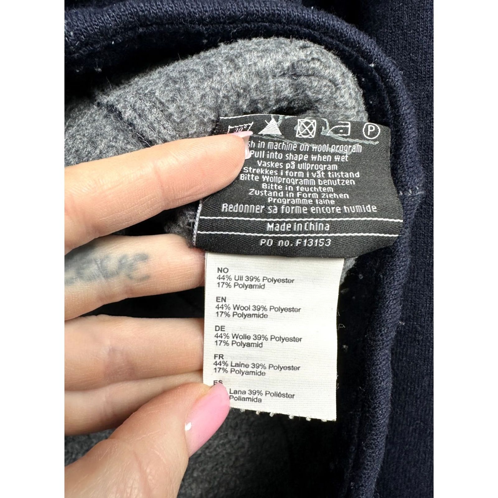 Vintage Bergans of Norway Womens Wool Myrull Jacket M Blue Logo Outdoor 90s Mens Womens Boys Girls Size M / US 6-8 / IT 42-44 - 7 Thumbnail