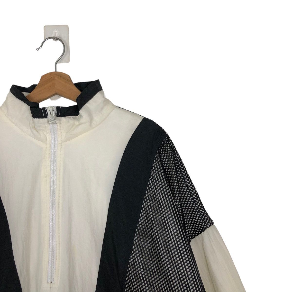 Nike 🔥90’s VINTAGE NIKE CENTRE BIG SWOOSH COACH JACKET MADE USA Size US XL / EU 56 / 4 - 5 Thumbnail
