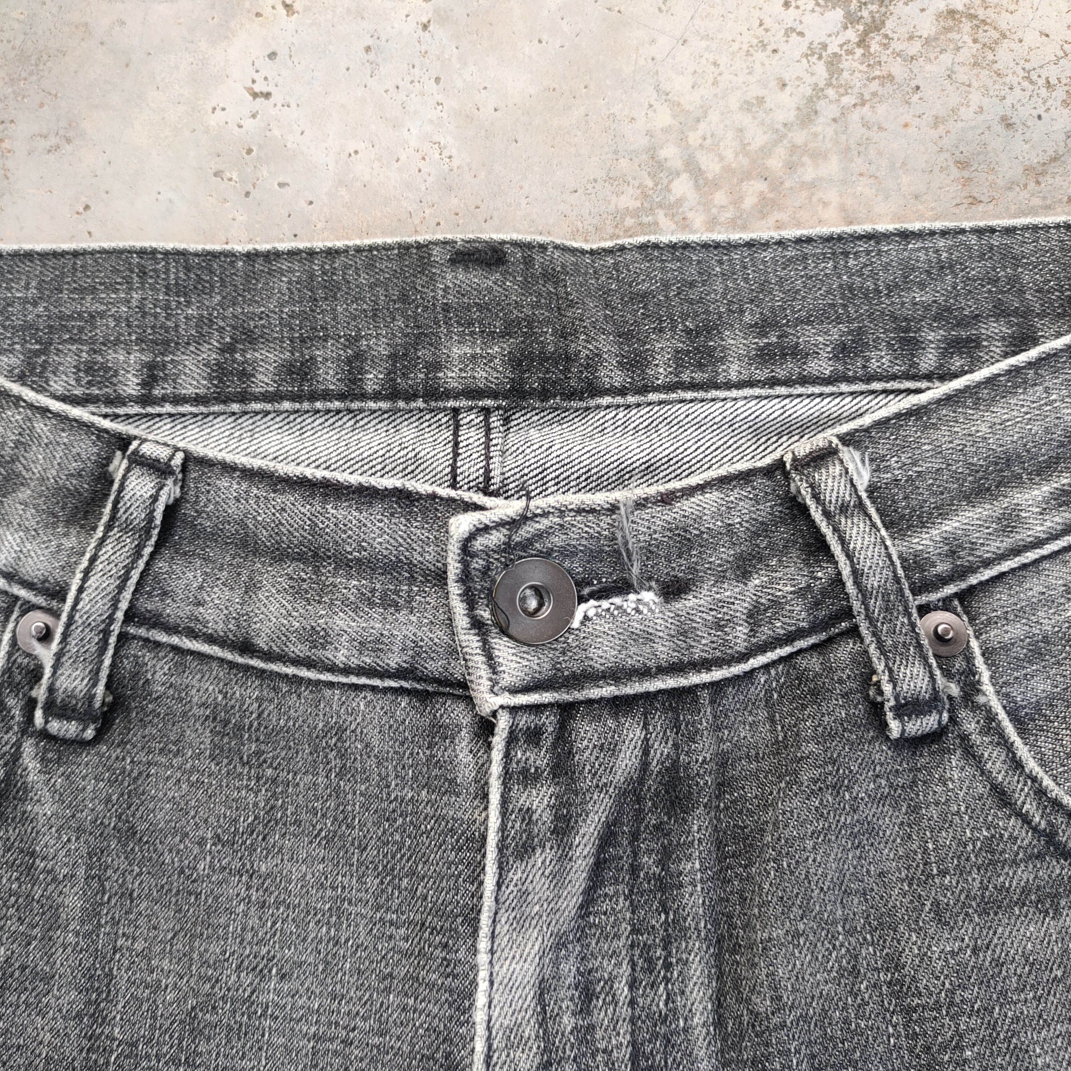 Japanese Brand #JAPANESE VINTAGE BLACK FADED RIPPED JEANS DENIM PANTS Size US 34 / EU 50 - 6 Thumbnail
